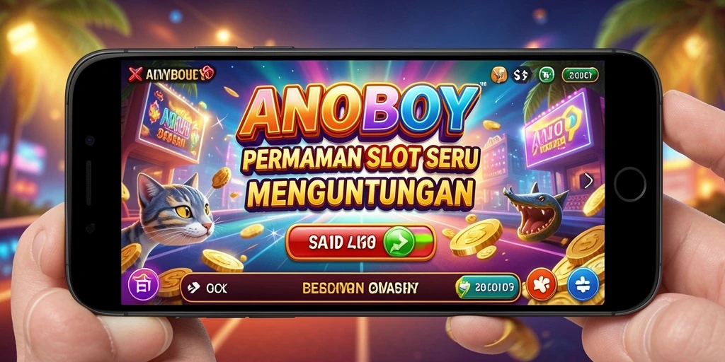Screenshot ANOBOY menampilkan gameplay Slot yang mendebarkan.