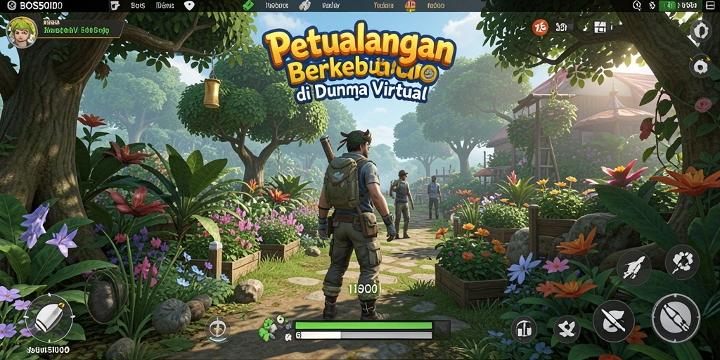 Menampilkan gameplay seru dengan berkebun dan merawat hewan peliharaan.
