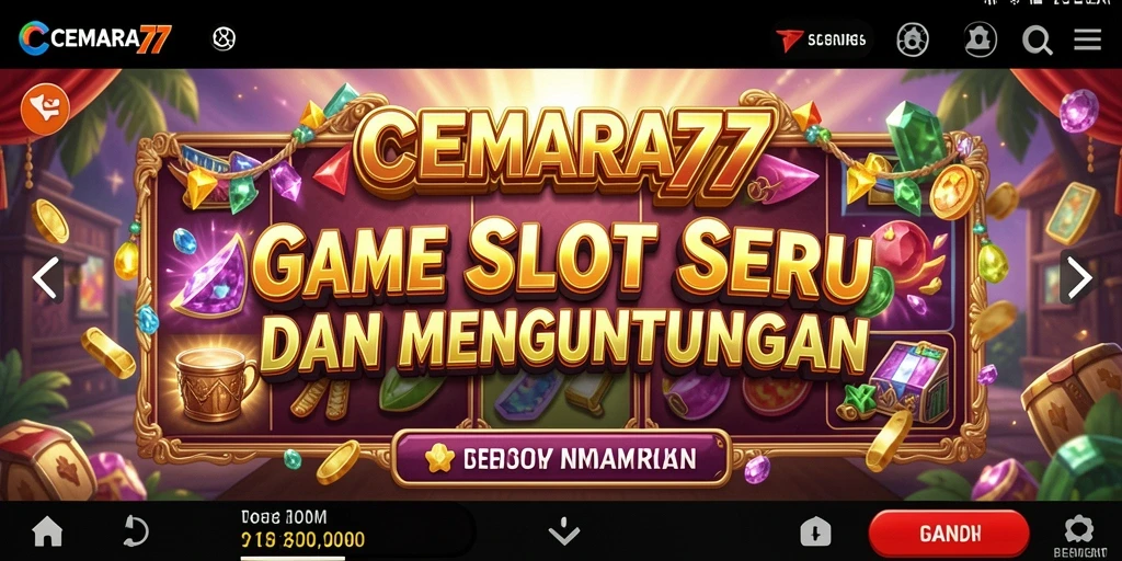 Tampilan menarik gameplay Slot di CEMARA77.