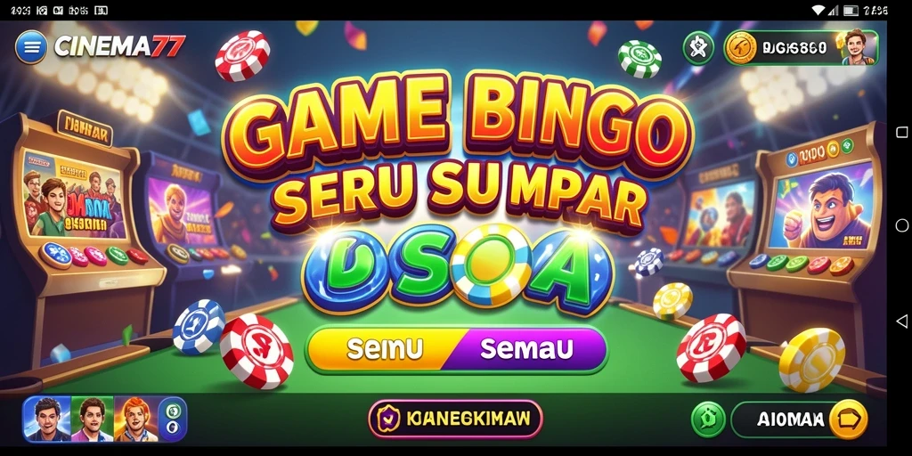 Tampilan gameplay seru dari CINEMA77 yang menampilkan keseruan Bingo.