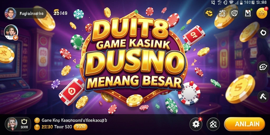 Tampilan menarik gameplay Kasino di aplikasi DUIT8.