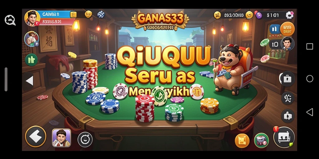 Tampilan gameplay seru dari GANAS33 dalam QiuQiu.