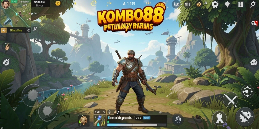 Screenshot utama KOMBO88 menampilkan eksplorasi yang mendalam di dunia terbuka.