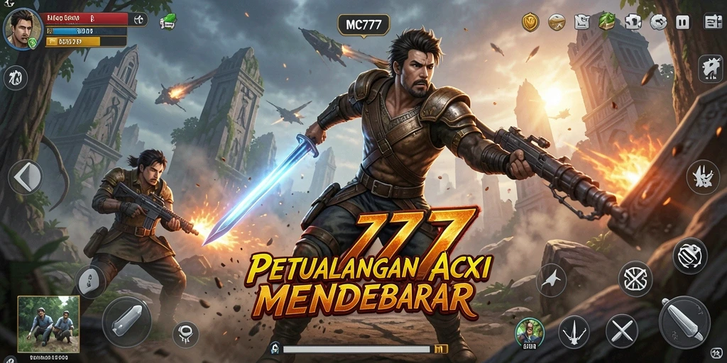 Tangkapan layar MC777 menampilkan aksi mendebarkan di arena pertempuran.
