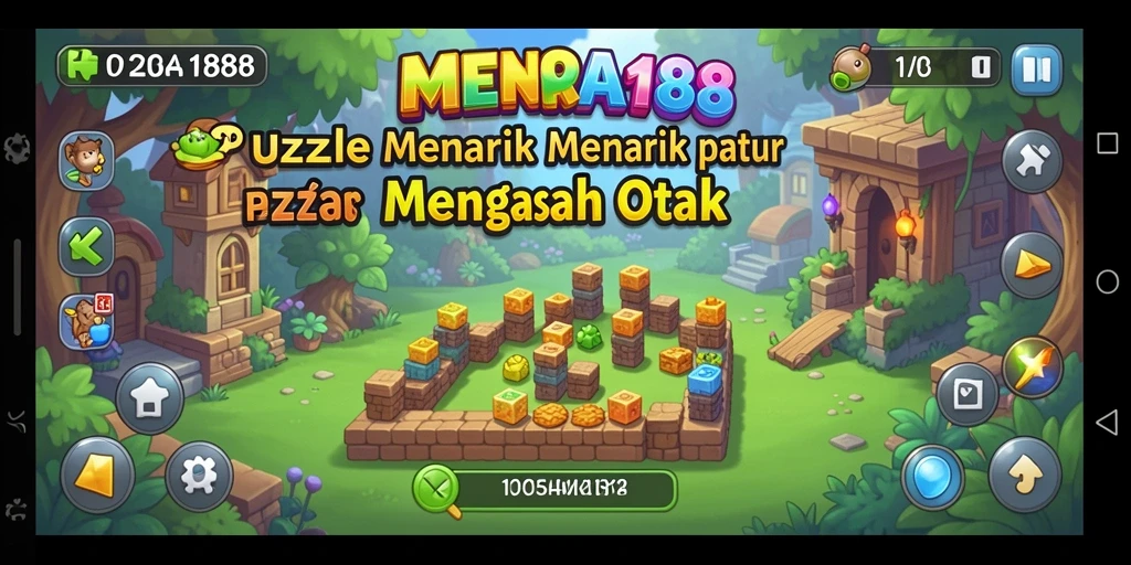 Gambaran gameplay MENARA188 dengan tantangan Puzzle yang seru.