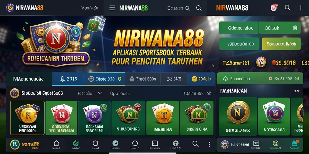 Tampilan menarik dari aplikasi NIRWANA88 dengan berbagai pilihan taruhan.