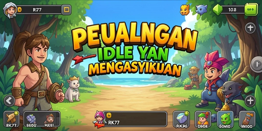 Tampilan menawan dari gameplay RK77 dalam mode Idle.