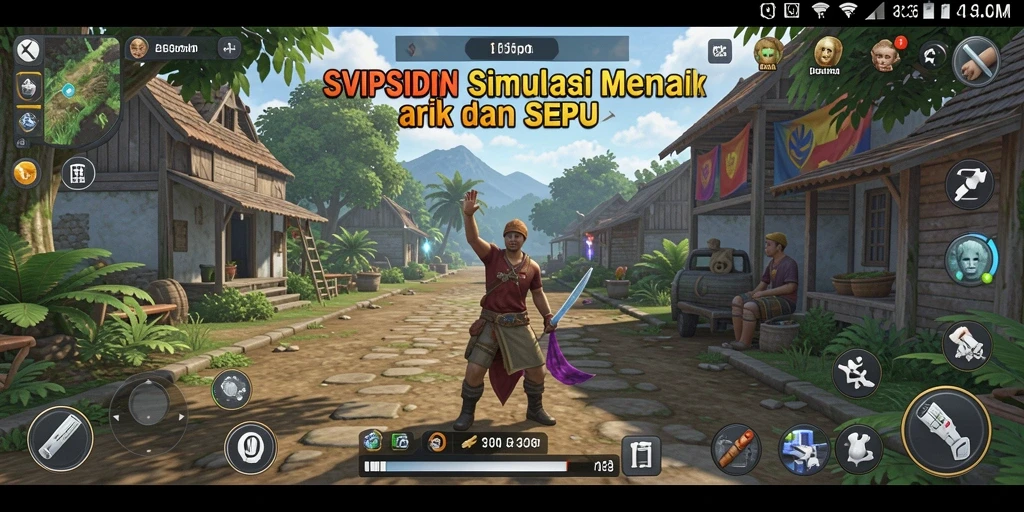 Tampilan gameplay SVIPSIDN yang menarik dalam simulasi kehidupan.