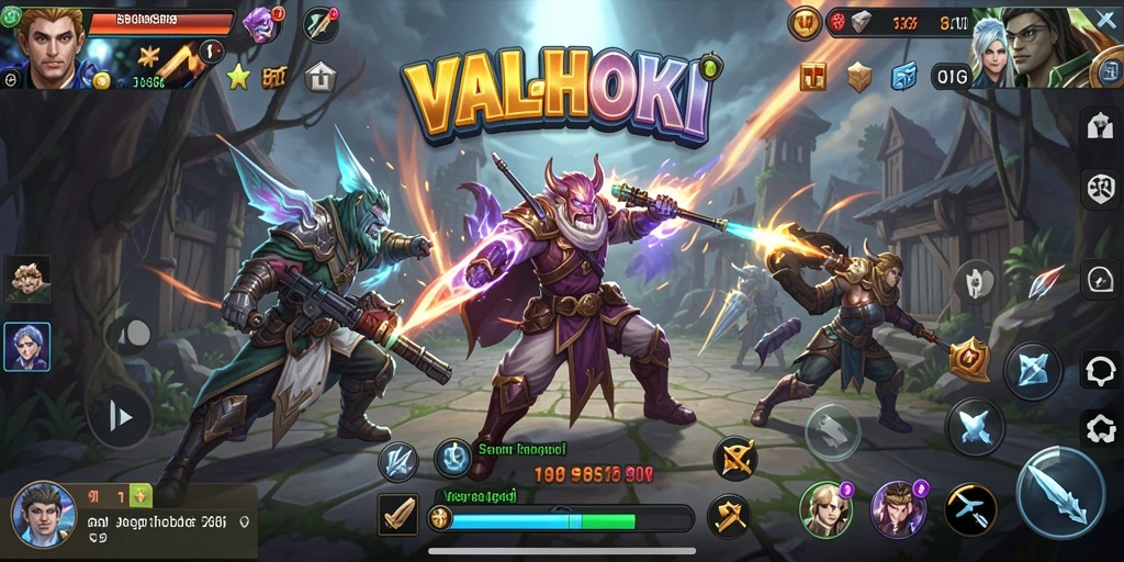 Tampilan gameplay menakjubkan dari VALOHOKI yang penuh dengan strategi.